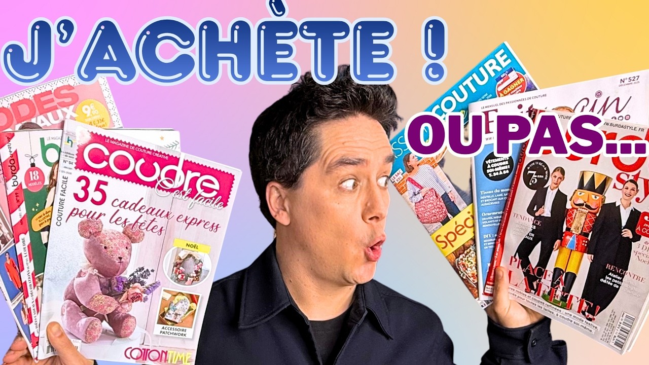 6 magazines de couture décembre 2025. Lequel vous inspire ?