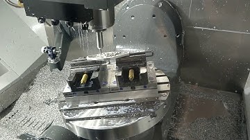 Haas UMC-750SS five axis simultaneous cuts