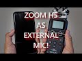 ZOOM H5 - How to use as External Mic on Android Phones