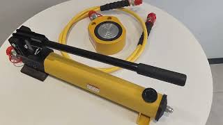 50T Single Acting Ultra Low Height Hydraulic Cylinder and Hand Pump Set
