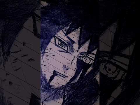Drawing sasuke form