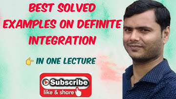 Applied Mathematics || Solved problems of definite Integration ||