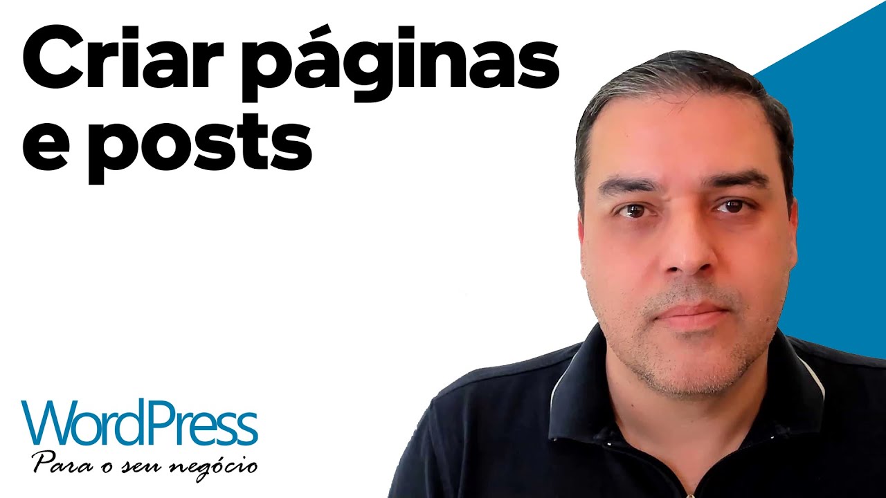 Como criar páginas e posts no WordPress? - YouTube