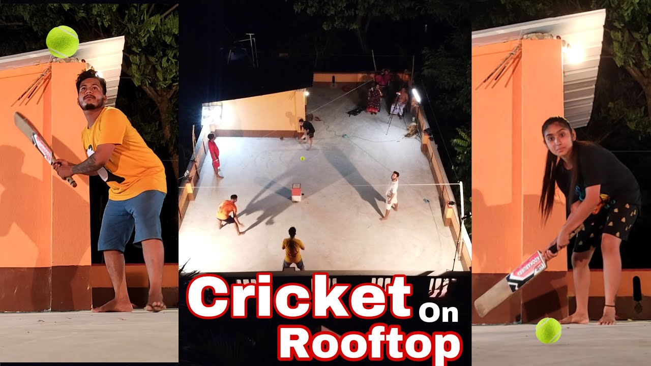 ছাদে রাত 11:00 PM  সময় সবাই মিলে ক্রিকেট খেললাম || Cricket on Rooftop
