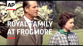 ROYAL FAMILY AT FROGMORE - NO SOUND - COLOUR - 1974
