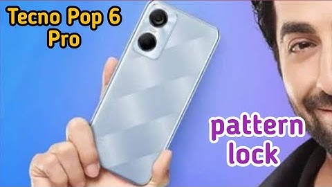How To Set Screen Lock Pattern In Tecno Pop 6 Pro, Screen Lock Password Setting, How To Set