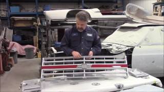 1987 Chevy 1500 Truck Restoration Update,  Front Grille Painted,  lastchanceautorestore com