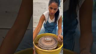 Haz tazas de Cerámica con amigas 🤍 #pottery