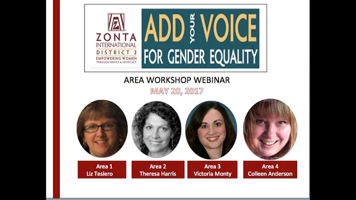 2017 Area Workshop Webinar Recording, Approx 1.5 hrs