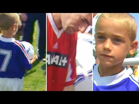 ¡Griezmann con 7 años! | Pidiendo autógrafos a Zidane, Henry, Pires...