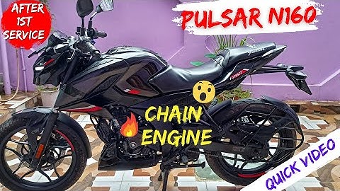 PULSAR N160  QUICK VIDEO ABOUT CHAIN AND ENGINE HEAT 🔥PROBLEM😮😱!!!..