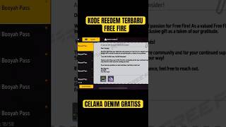 Diamond Gratis Kode Redeem Ff Hari Ini 2025 Celana Denim Ff Gratis Denim