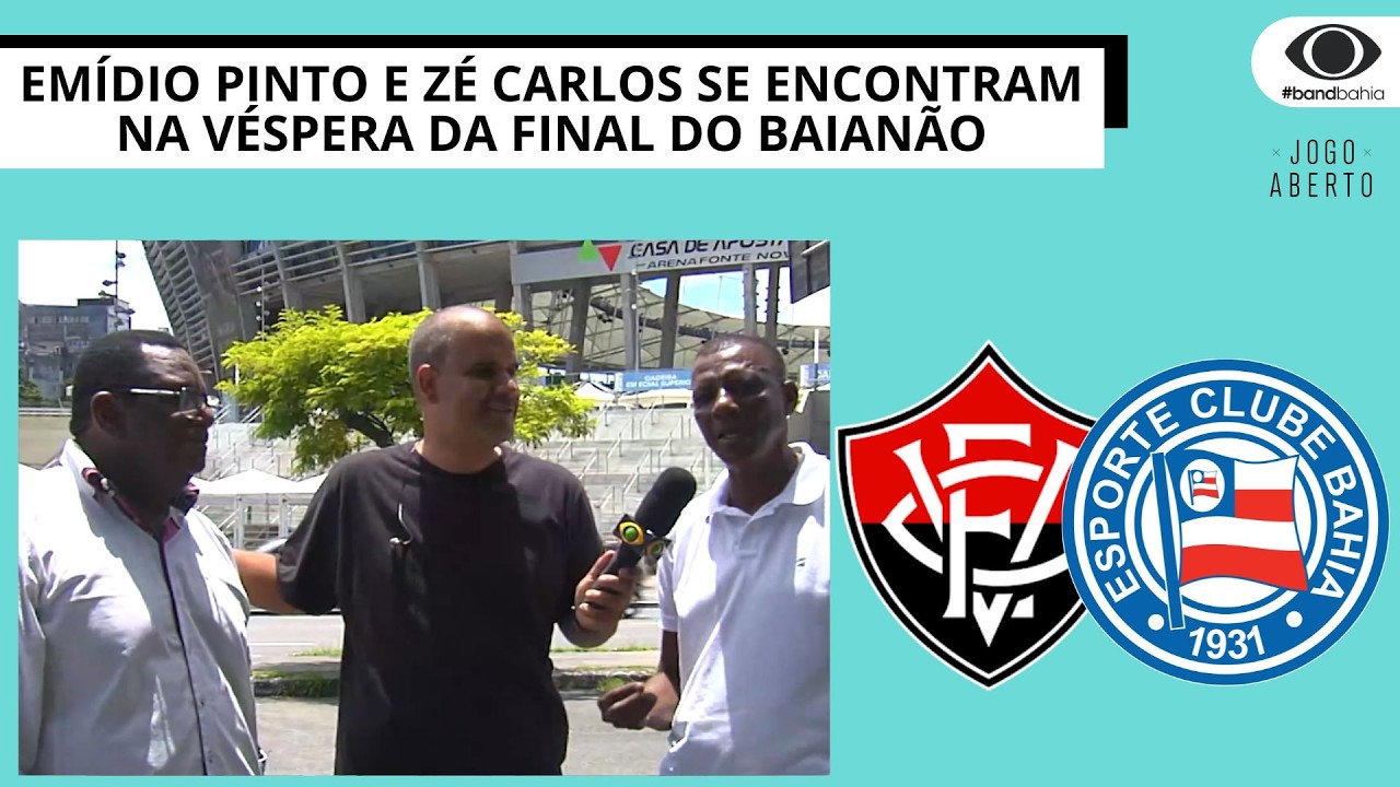 EMÍDIO PINTO E ZÉ CARLOS SE ENCONTRAM NA VÉSPERA DA FINAL DO BAIANÃO | JOGO ABERTO BA