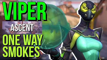 5 BEST Viper ONE WAY SMOKES on the NEW Map!! [Timestamps Below] Viper Ascent CT Side Poison Clouds
