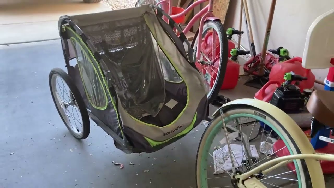 Schwinn Echo, and Trailblazer Child Bike Trailer, Single and Double Baby Carrier, Canopy Review