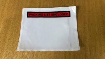 Self-Sealing Packing List Envelopes