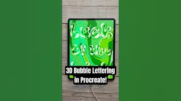 3D Bubble Lettering in Procreate! #procreatetutorials #digitalart #procreate #3dart #digitalartbrush