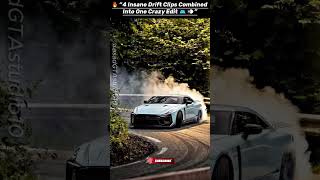 4 Insane Drift Clips Combined Into One Crazy Edit 🚘💨 #shortsyoutube