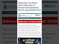 CHSE +2 Result 2026 😱 | Odisha +2 Result 2026 🎉 | Direct Link Available”#gk #new #odiagk #viral