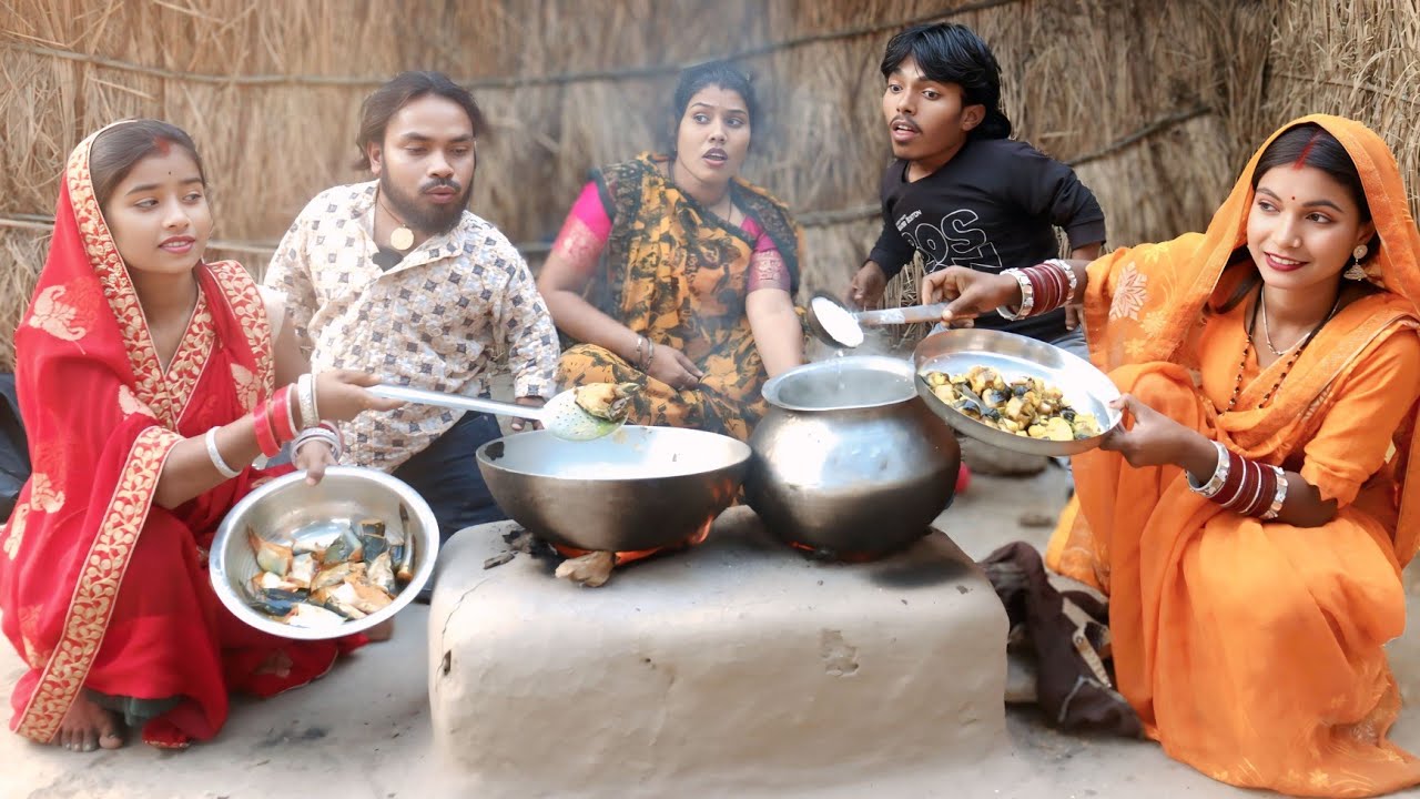 खानीहार बहु ने!बौना से मछली-मुर्गा मंगा कर बनाने लागी Mazedaar mandli Comedy