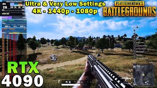 PUBG | RTX 4090 | Ryzen 9 7950X | 4K - 1440p - 1080p | Ultra & Very Low Settings