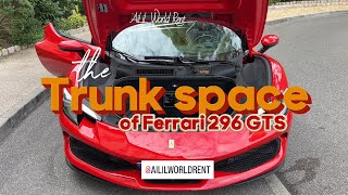 Ferrari 296 GTS Cargo Space How Much Can You Really Fit? screenshot 3
