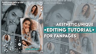 AESTHETIC UNIQUE EDITING TUTORIAL FOR FANPAGES💗🌏