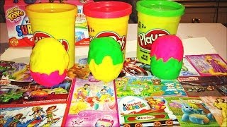 Play Doh Kinder Surprise Eggs 2014 New Toys Easter