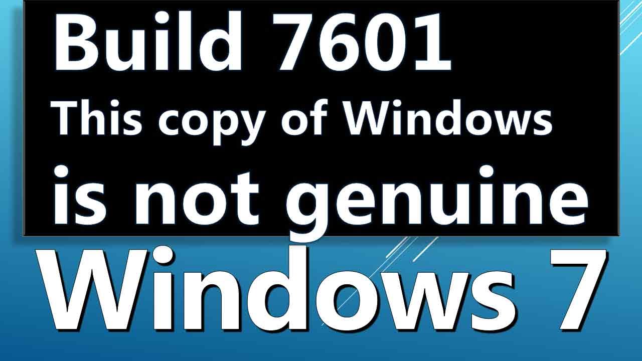 Build 7601 Die Echtheit Dieser Windows Kopie Wurde Nicht Bestätigt Wie man Windows 7 Build 7601 ENTFERNEN diese Kopie von Windows ist