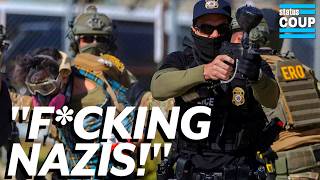 ICE Shooting RAMPAGE on Unarmed Protesters: "FU*KING NAZIS!"