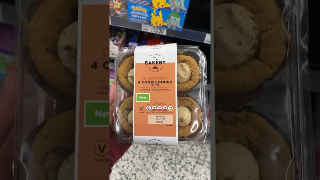 These cookie dough cups look so yummy! New at Asda 