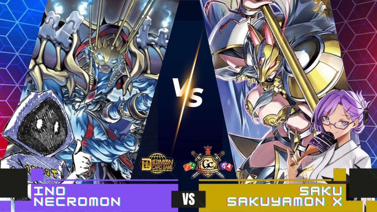 NECROMON VS SAKUYAMON X - DIGIMON CARD GAME INDONESIA