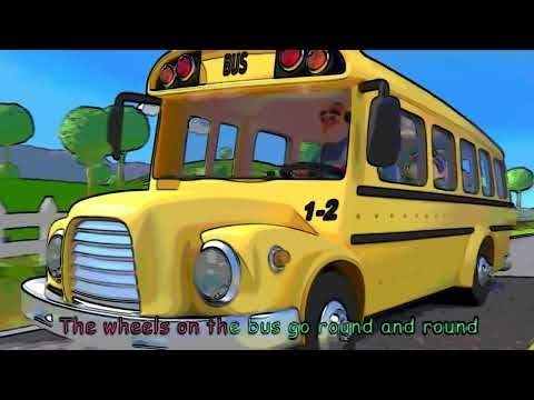 Wheels on the Bus Round and Round Latest Several Versions - YouTube