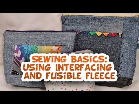 Using Interfacing and Fusible Fleece- Sewing Basics - Whitney Sews