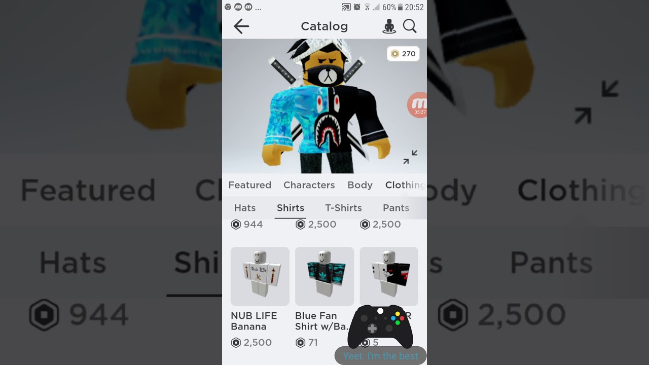 300 robux shop be like - YouTube