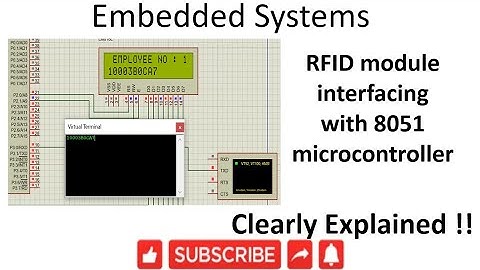 [ES-EN-31]RFID module interfacing with 8051 Microcontroller
