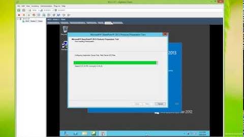 installing sharepoint foundation 2013 on server 2012