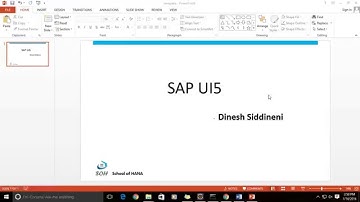 Basics of SAP UI5 Application