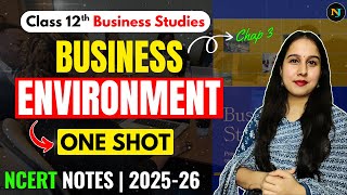 Business Environment🔥 | One Shot | Business Studies | Class 12 | Neha Jangid | BST NCERT Notes