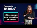 Quiz sobre cómo agregar texto a un video en TikTok