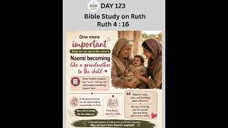 Ruth Chapter 4 : 16 Responsibility | Taking care of the child | Big chance #ruth #ruthchapter