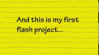 My first macromedia flash project