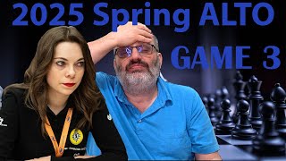 Thumbnail for 2025 Spring ALTO, Game 3, Dina Belenkaya vs Ben Finegold