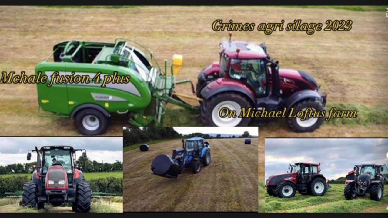 Enda grimes doing silage in loftus farm🍀With the brand new fusion 4 plus baler YouTube