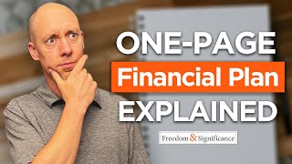 How to Create Your One-Page Financial Plan