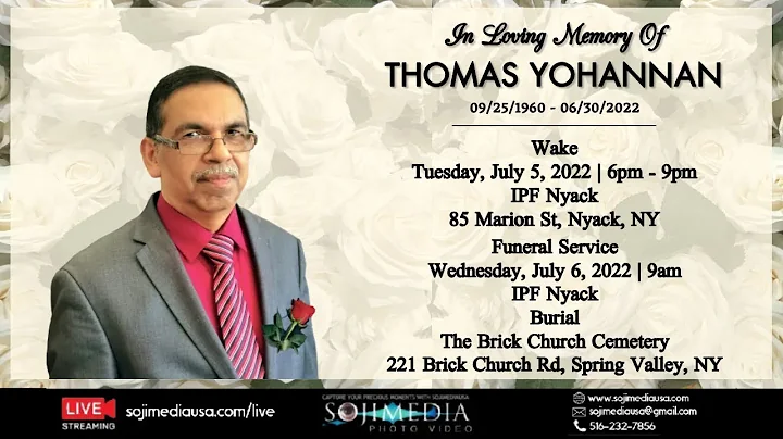 FUNERAL SERVICE | THOMAS YOHANNAN