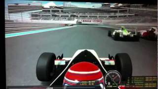 rFactor - start Abu Dhabi + crash