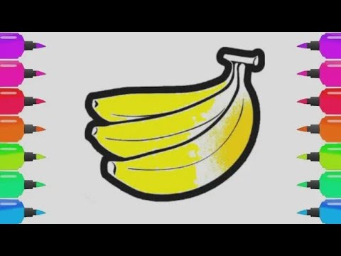 Banan Rasm Рисование банан для детей/Bolalar uchun banan rasm chizish/Drawing ...