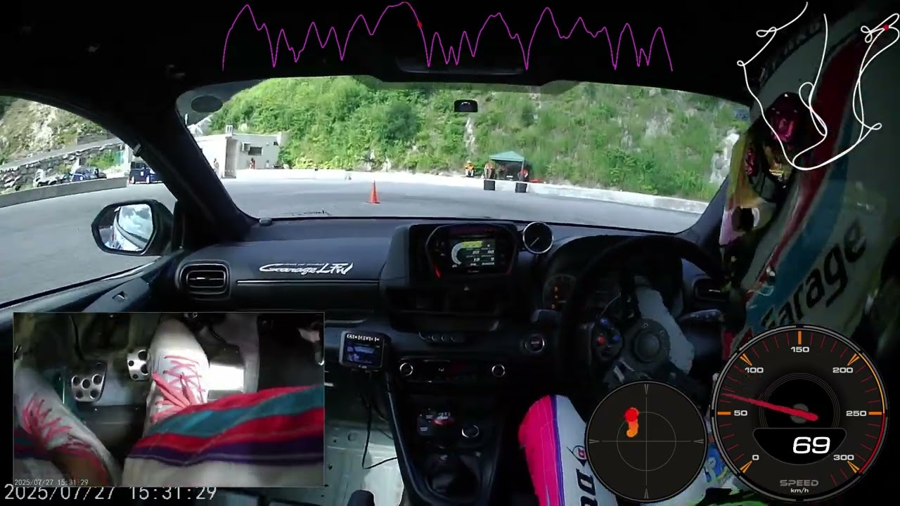 20250727全日本ジムカーナ第6戦奥伊吹2本目車載