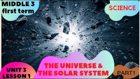 Middle 3,First Term ,Unit 3 ,Lesson 1 THE UNIVERSE &THE SOLAR SYSTEM PART 1OF 3